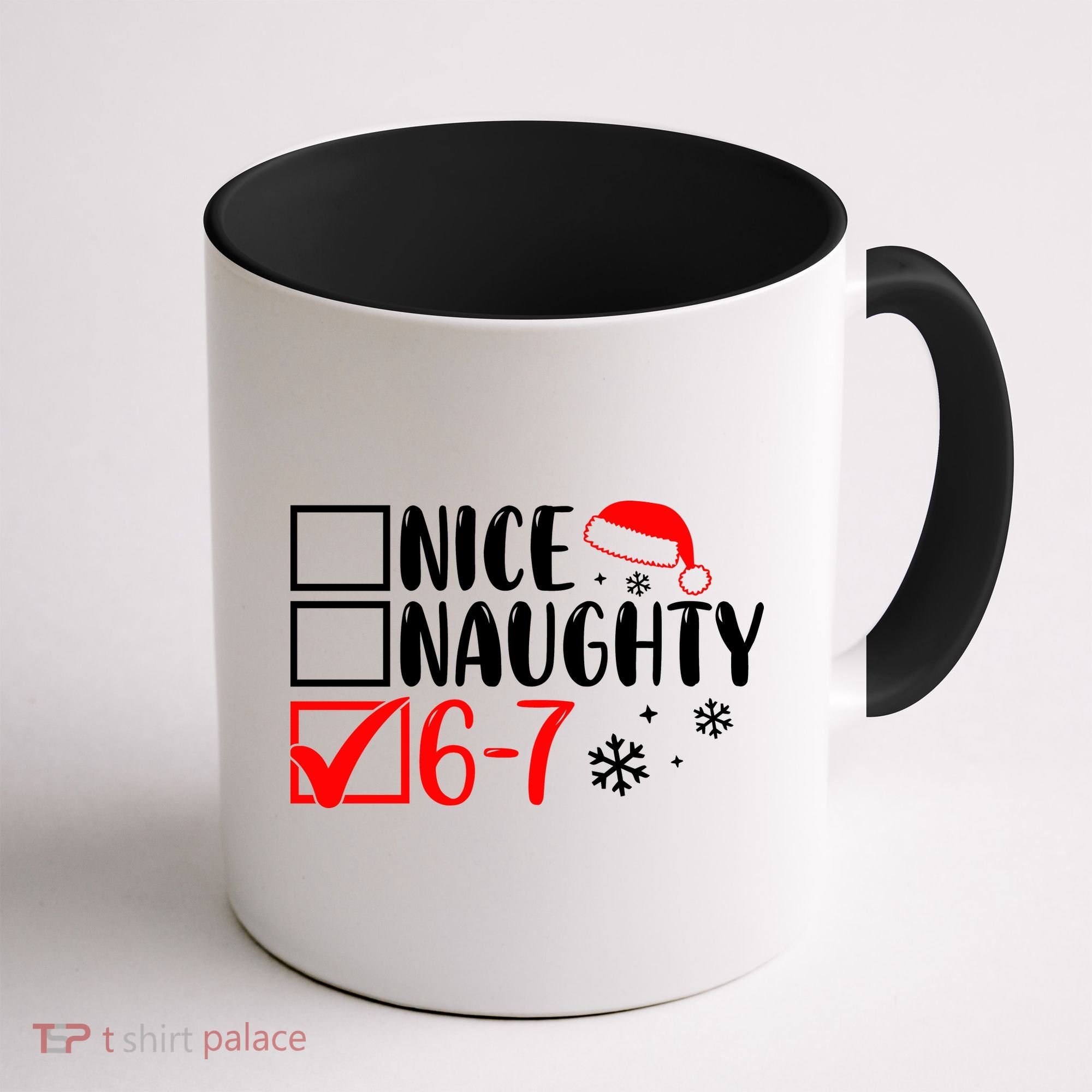 Nice Naughty 67 Funny Christmas Coffee Mug