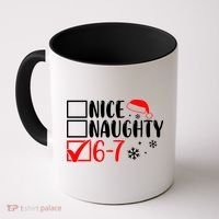 Nice Naughty 67 Funny Christmas Coffee Mug thumb 0