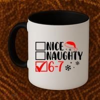 Nice Naughty 67 Funny Christmas Coffee Mug thumb 2