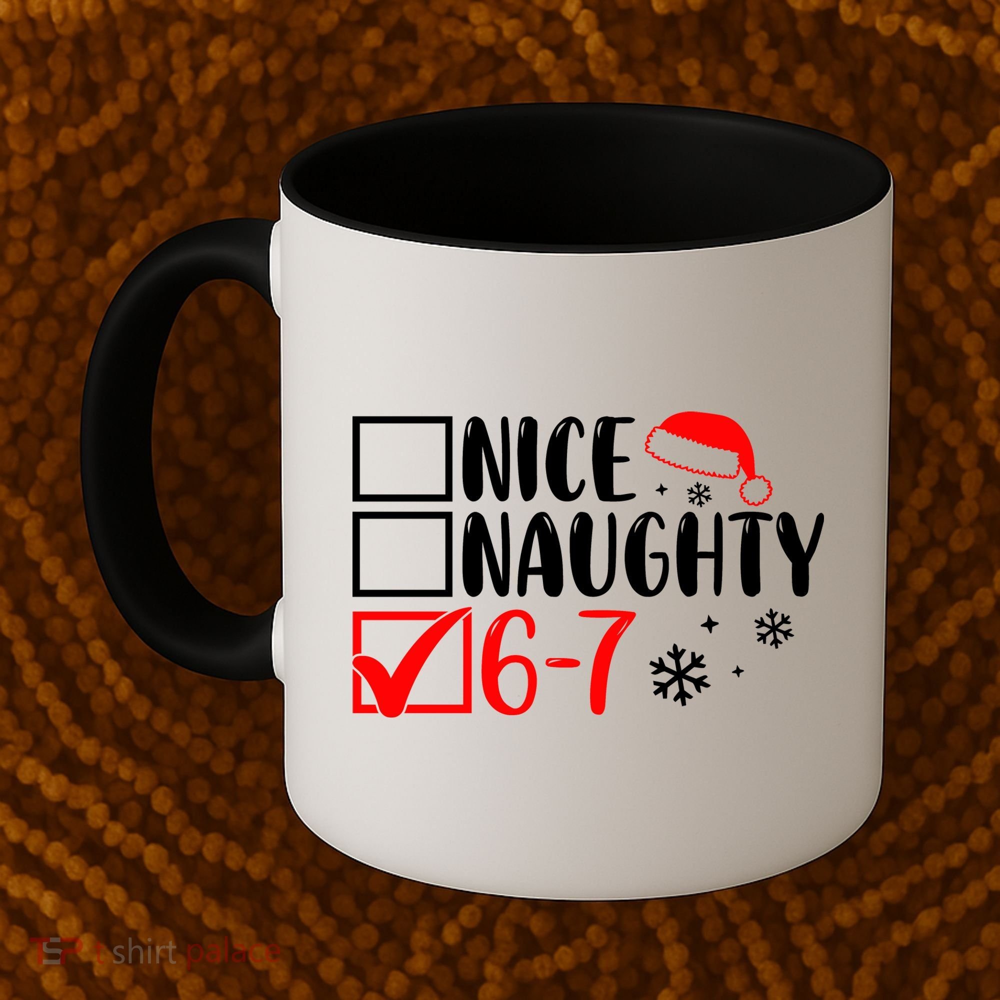 Nice Naughty 67 Funny Christmas Coffee Mug