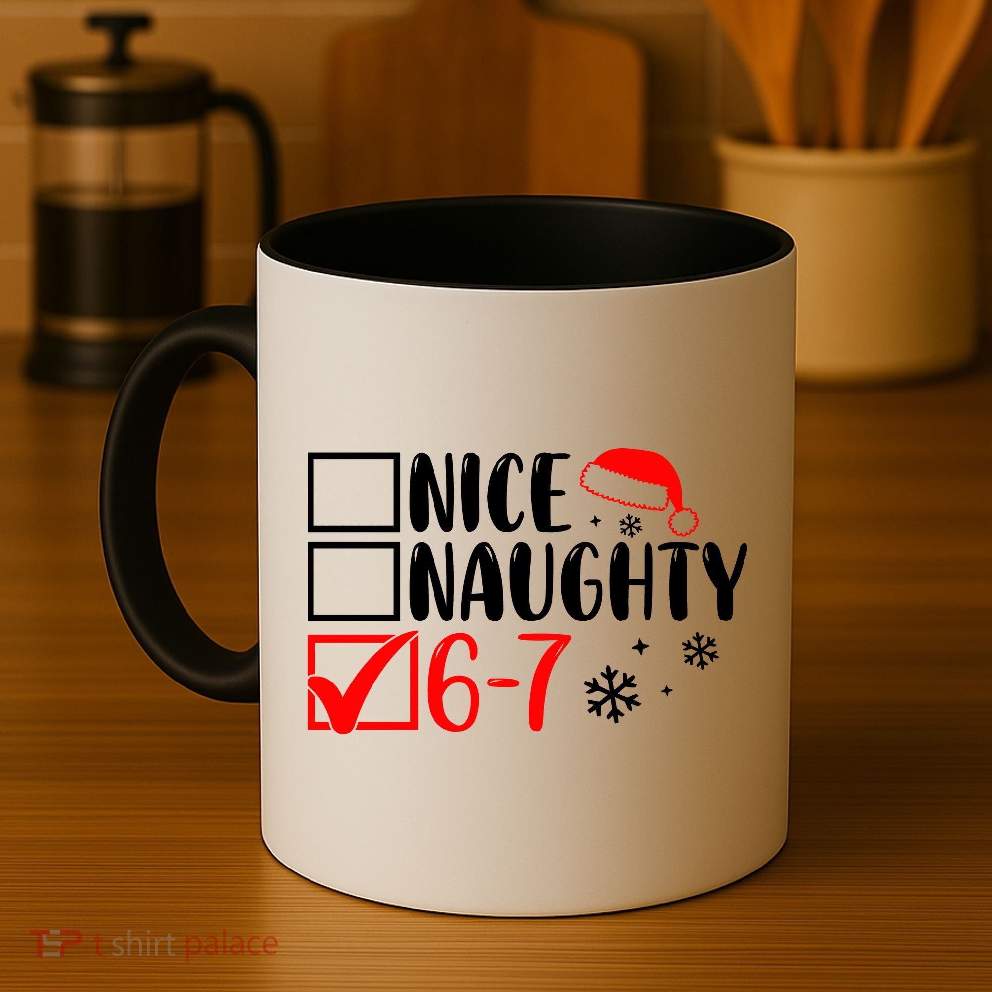 Nice Naughty 67 Funny Christmas Coffee Mug