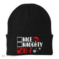 Nice Naughty 67 Funny Christmas Beanie thumb 0