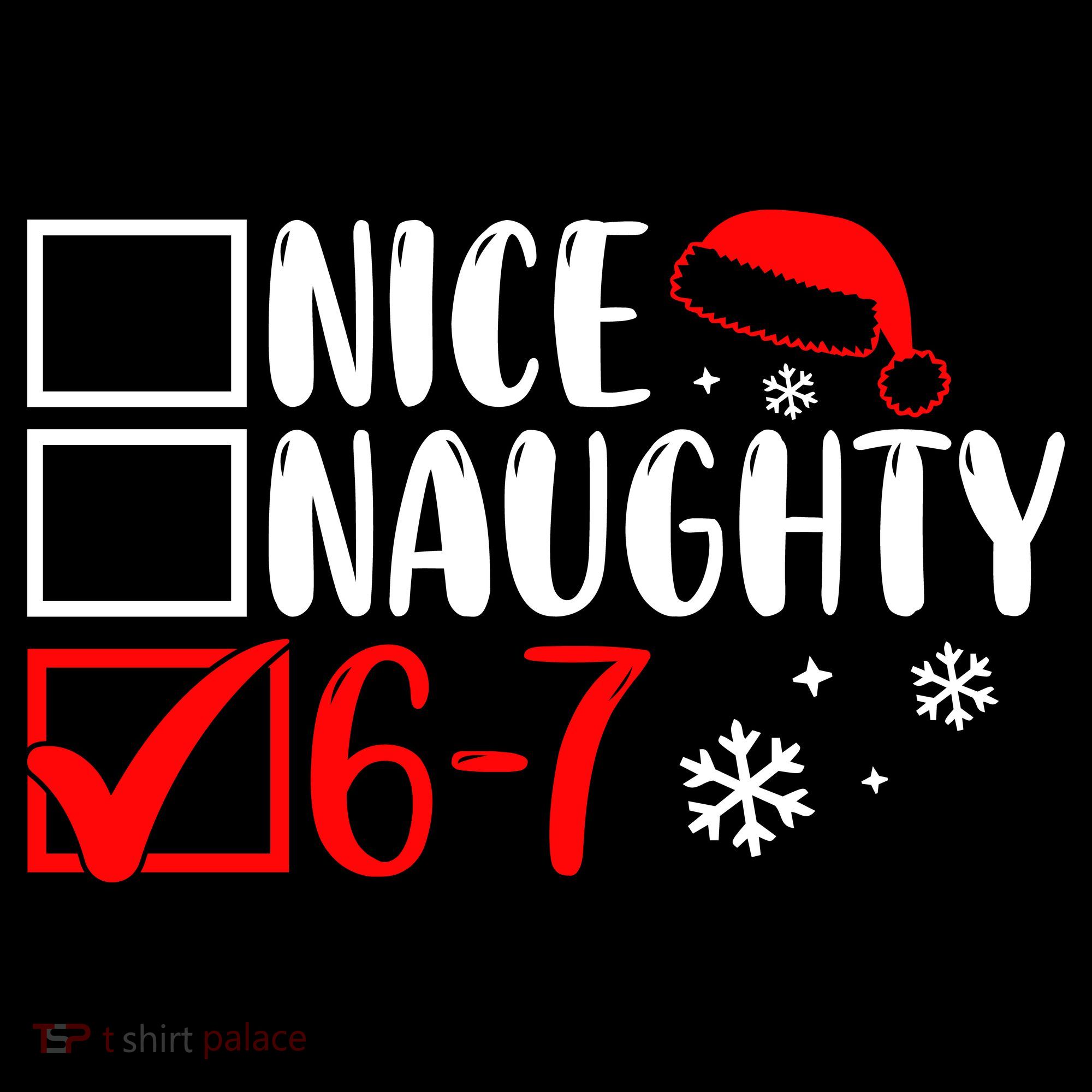 Nice Naughty 67 Funny Christmas Women's Hoodie