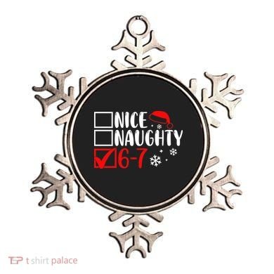 Nice Naughty 67 Funny Christmas Ornament