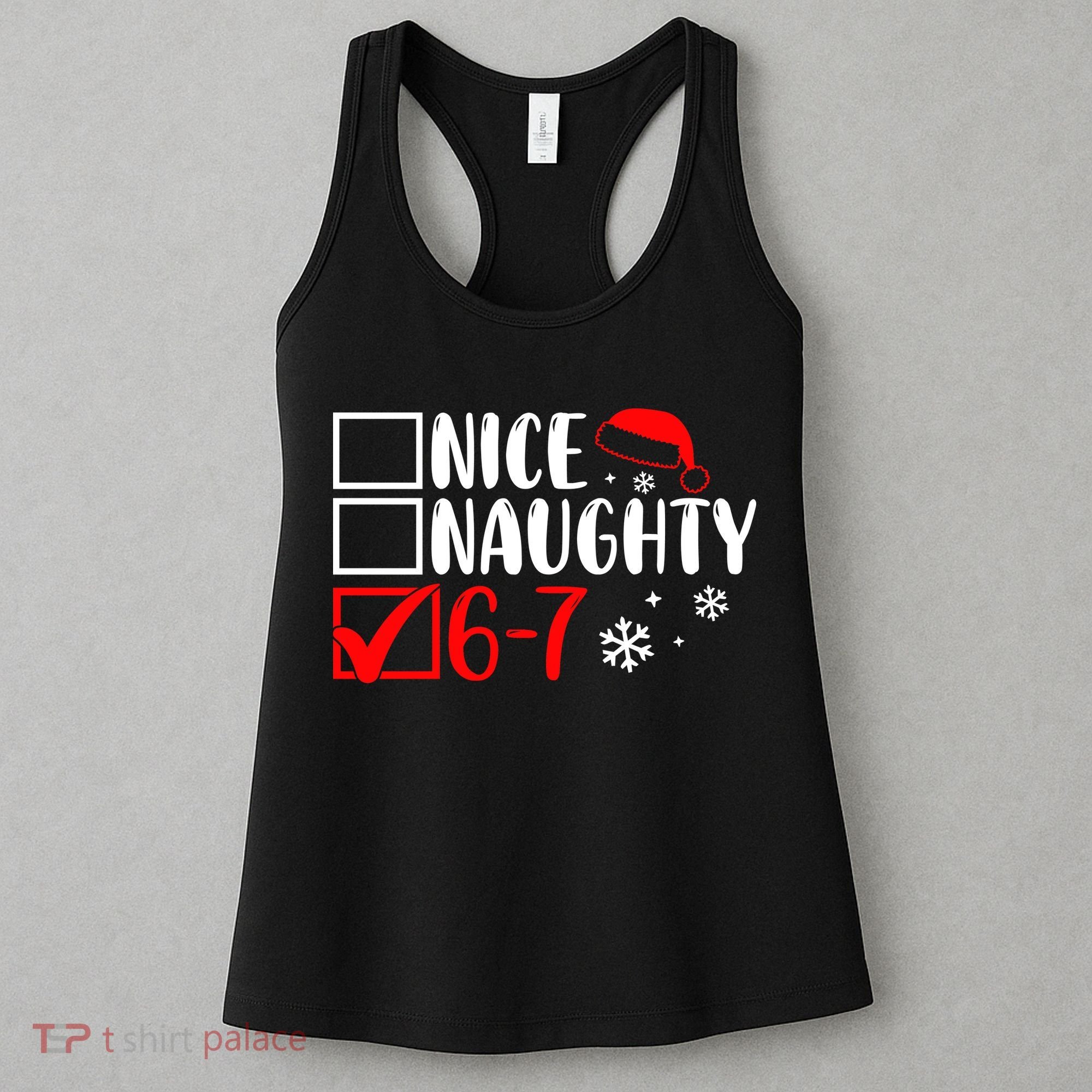 Nice Naughty 67 Funny Christmas Women's Tank Top