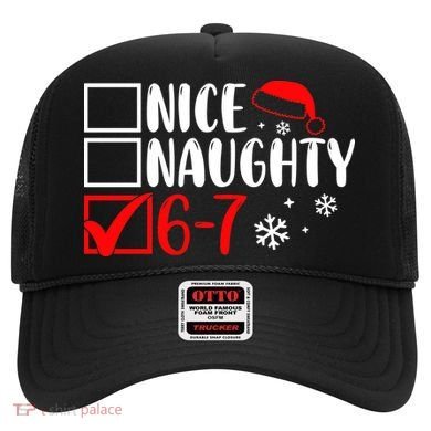 Nice Naughty 67 Funny Christmas Hat