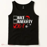 Nice Naughty 67 Funny Christmas Tank Top thumb 2