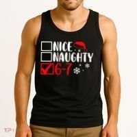 Nice Naughty 67 Funny Christmas Tank Top thumb 3