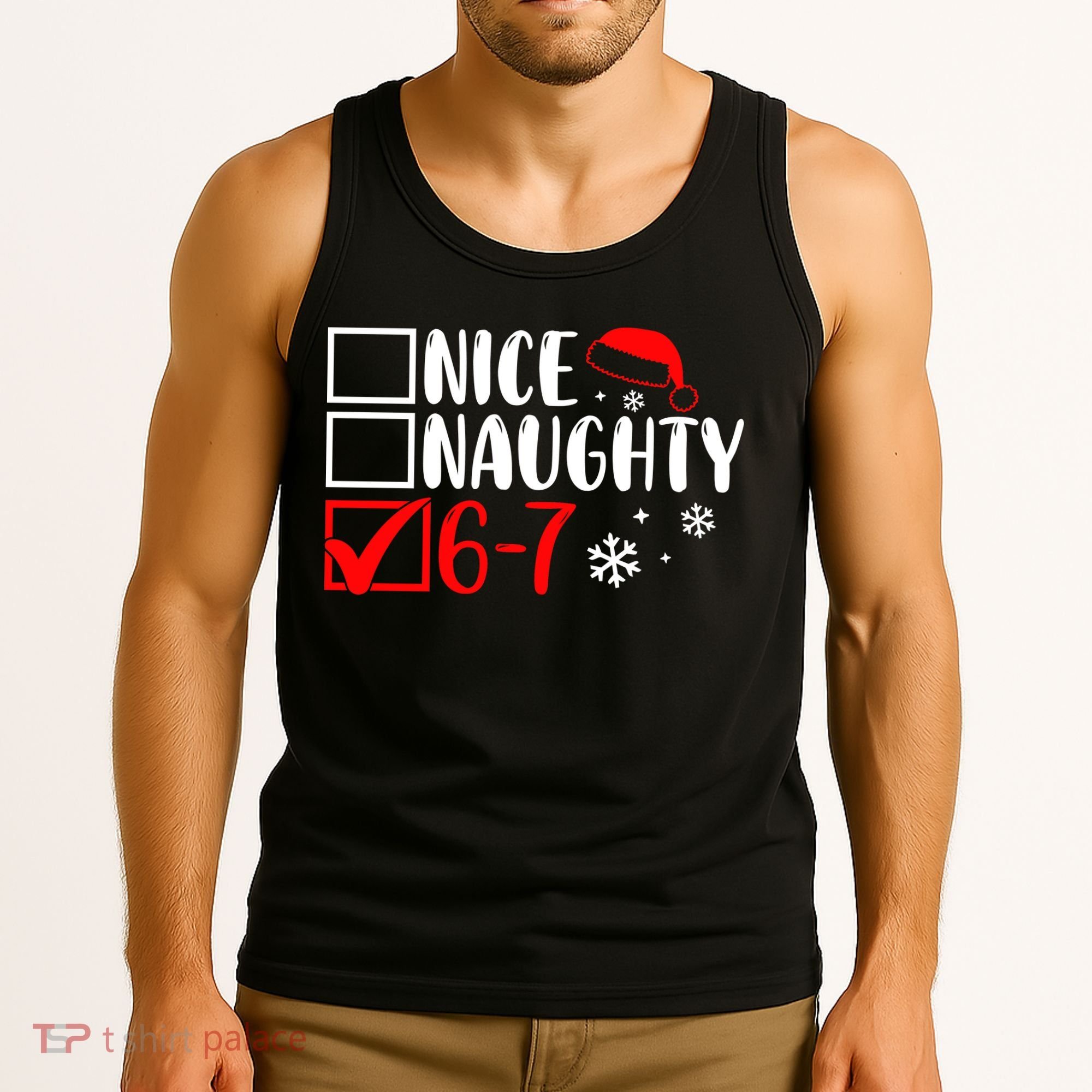 Nice Naughty 67 Funny Christmas Tank Top