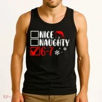Nice Naughty 67 Funny Christmas Tank Top thumb 3