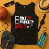Nice Naughty 67 Funny Christmas Tank Top thumb 4
