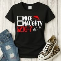 Nice Naughty 67 Funny Christmas Women's T-Shirt thumb 3