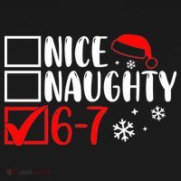 Nice Naughty 67 Funny Christmas Kids Sweatshirt thumb 2
