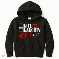Nice Naughty 67 Funny Christmas Kids Hoodie thumb 0