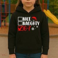 Nice Naughty 67 Funny Christmas Kids Hoodie thumb 3