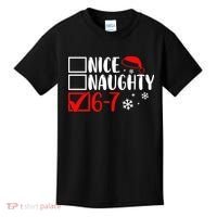 Nice Naughty 67 Funny Christmas Kids T-Shirt thumb 0