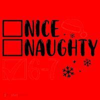Nice Naughty 67 Funny Christmas Santa Hat thumb 1