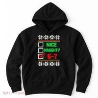 Nice Naughty 6-7 67 Meme Ugly Christmas Hoodie thumb 0