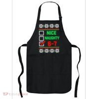 Nice Naughty 6-7 67 Meme Ugly Christmas Apron thumb 0