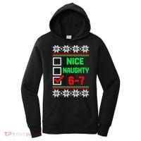 Nice Naughty 6-7 67 Meme Ugly Christmas Women's Hoodie thumb 0