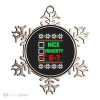 Nice Naughty 6-7 67 Meme Ugly Christmas Ornament thumb 0