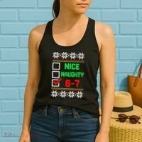 Nice Naughty 6-7 67 Meme Ugly Christmas Women's Tank Top thumb 2