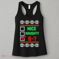 Nice Naughty 6-7 67 Meme Ugly Christmas Women's Tank Top thumb 3
