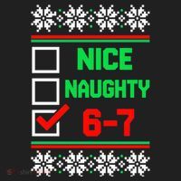Nice Naughty 6-7 67 Meme Ugly Christmas Hat thumb 2