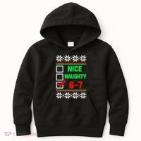 Nice Naughty 6-7 67 Meme Ugly Christmas Kids Hoodie thumb 0