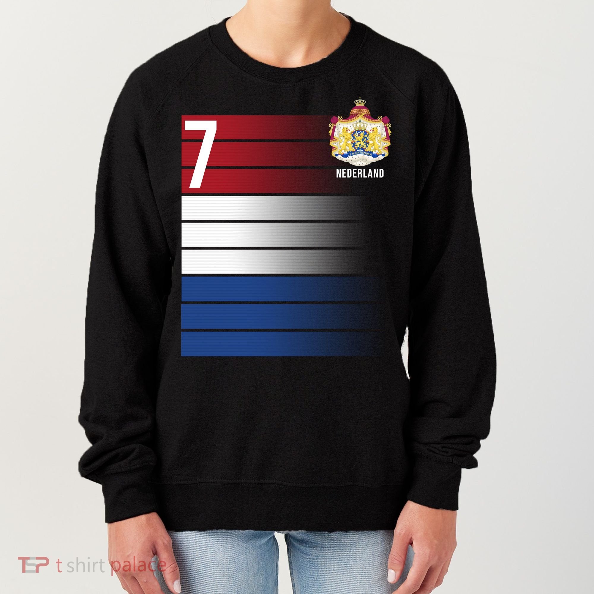 Nederland Number 7 Flag Logo Women's Sweatshirt