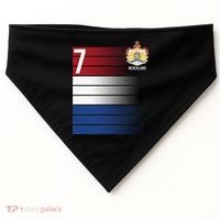 Nederland Number 7 Flag Logo USA-Made Doggie Bandana thumb 0