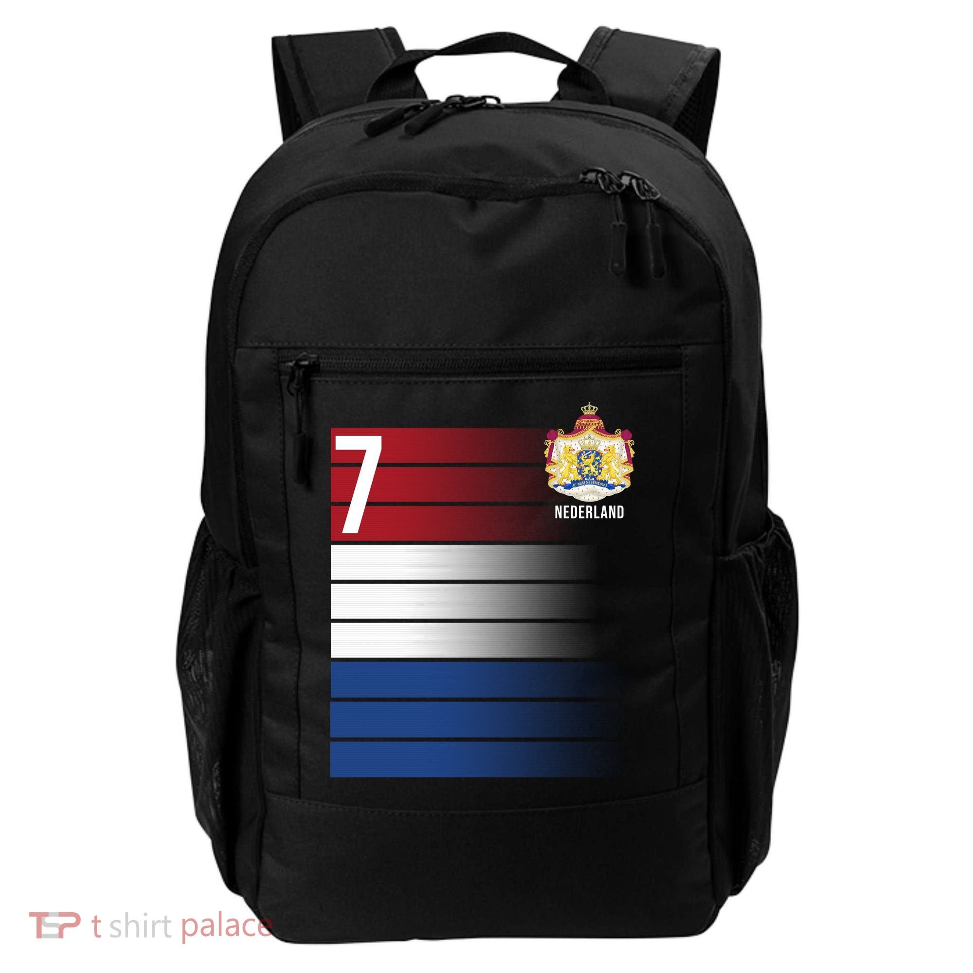 Nederland Number 7 Flag Logo Backpack