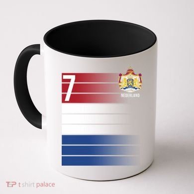 Nederland Number 7 Flag Logo Coffee Mug