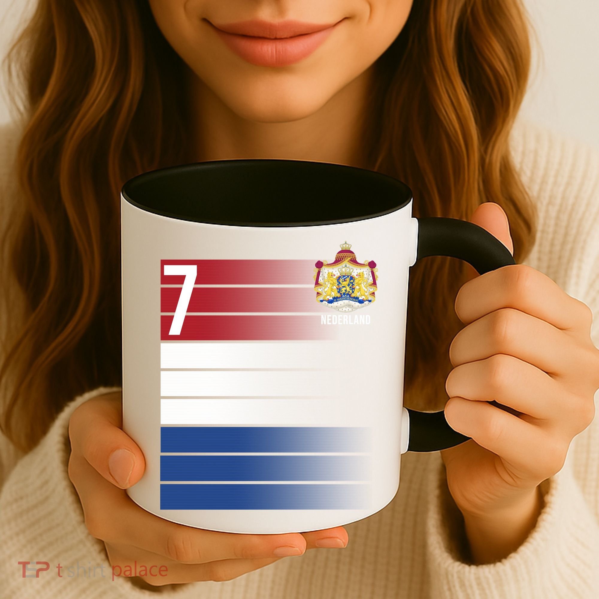 Nederland Number 7 Flag Logo Coffee Mug