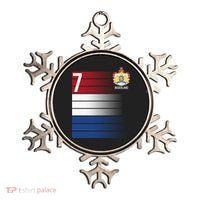 Nederland Number 7 Flag Logo Ornament thumb 0