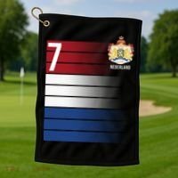 Nederland Number 7 Flag Logo Golf Towel thumb 1