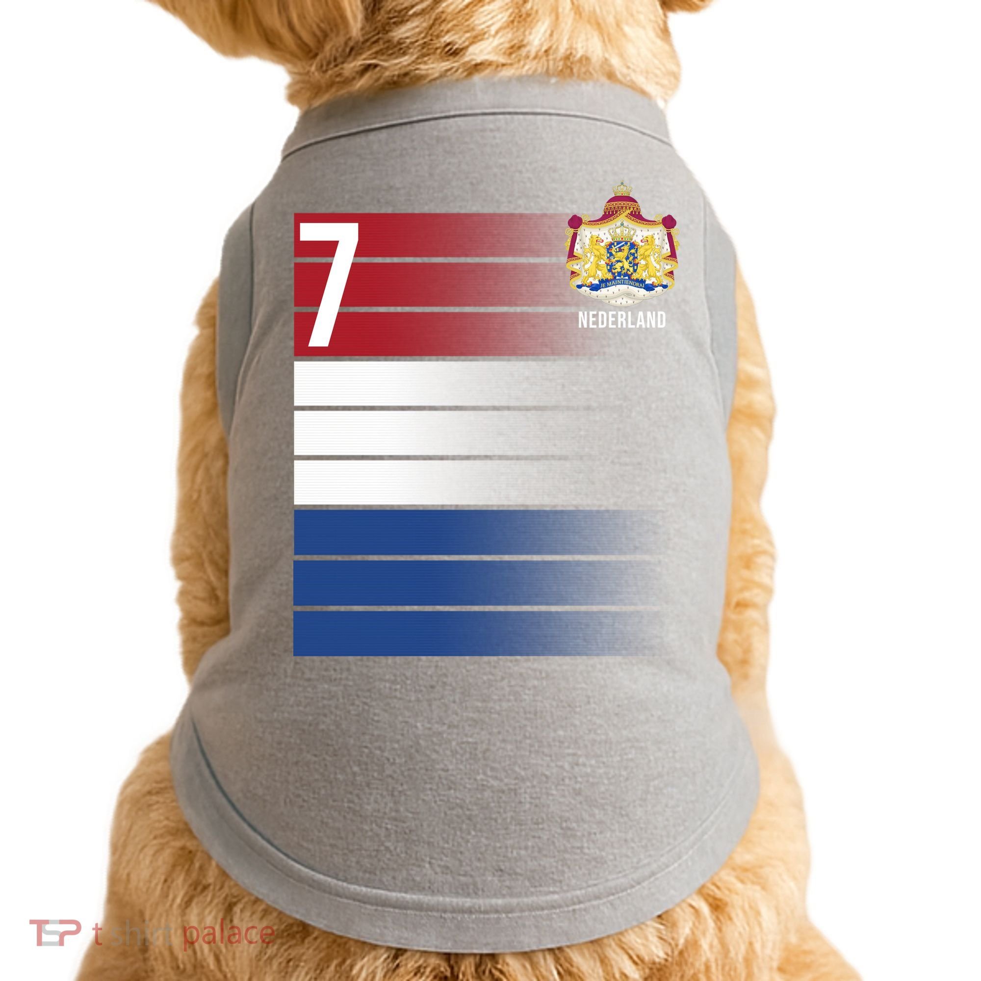 Nederland Number 7 Flag Logo Doggie Tank