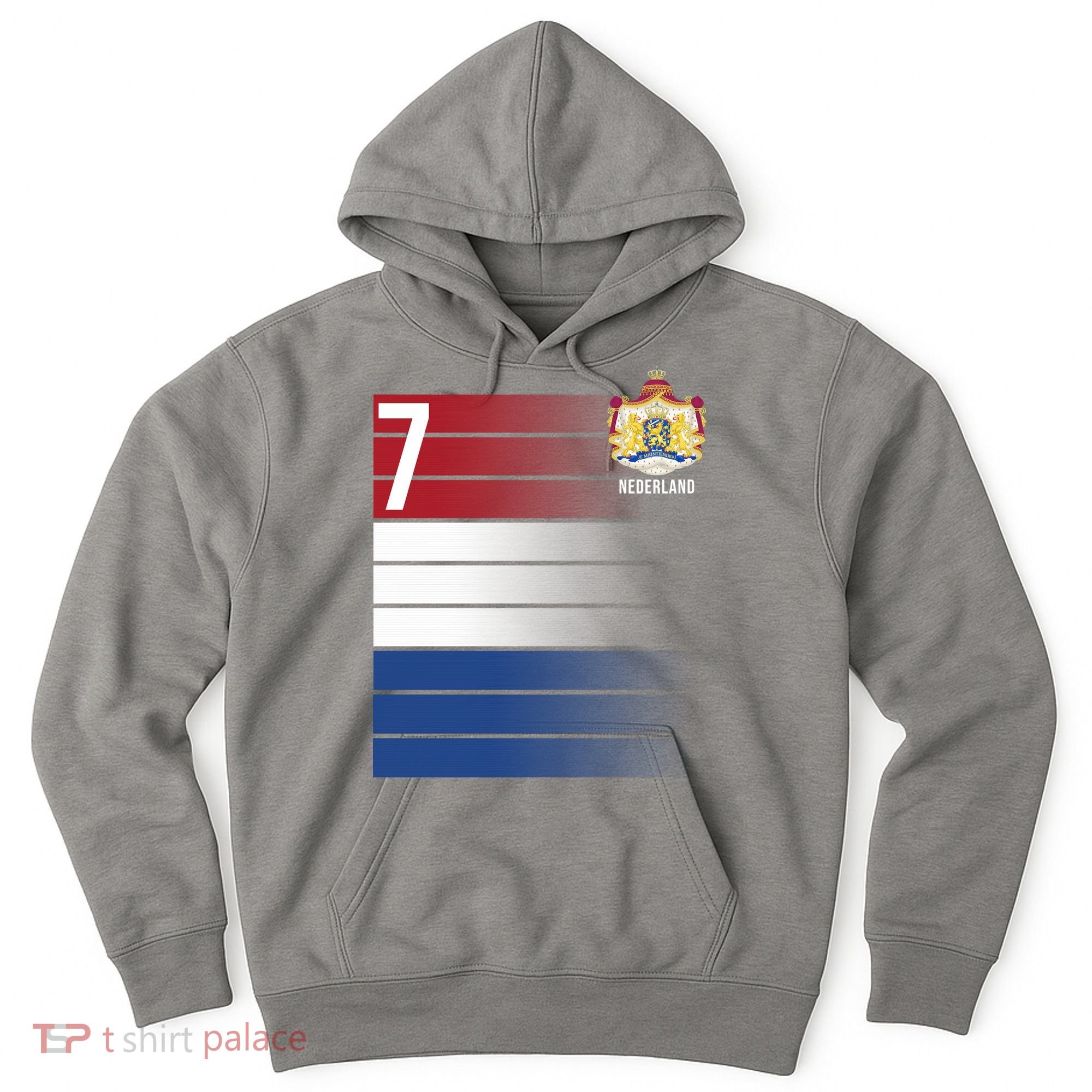 Nederland Number 7 Flag Logo Hoodie
