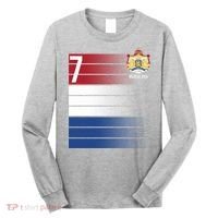 Nederland Number 7 Flag Logo Long Sleeve Shirt thumb 0