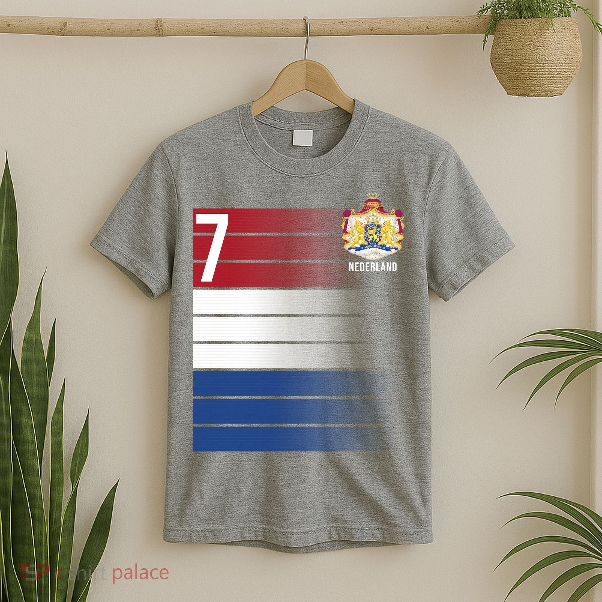 Nederland Number 7 Flag Logo T-Shirt