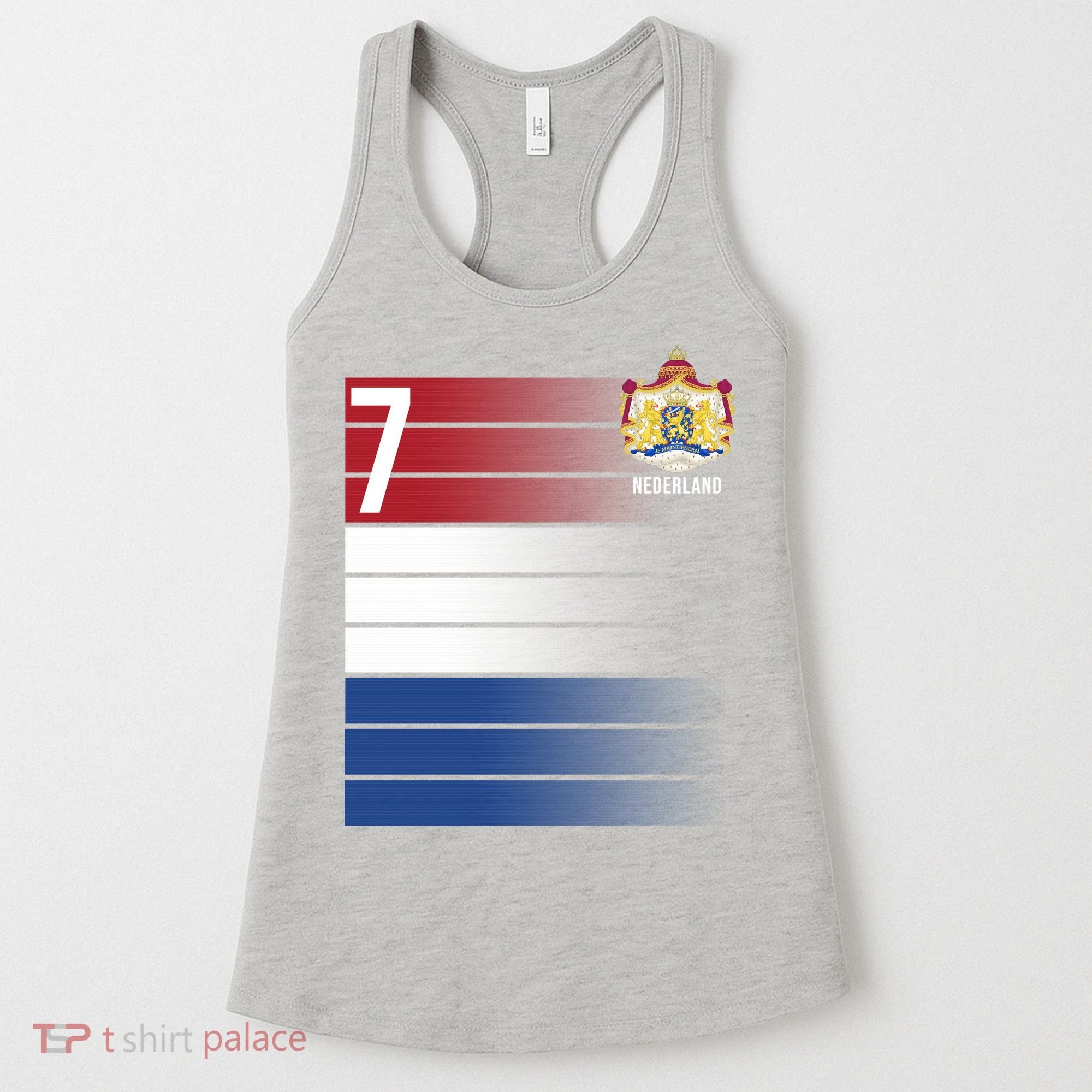 Nederland Number 7 Flag Logo Women's Tank Top