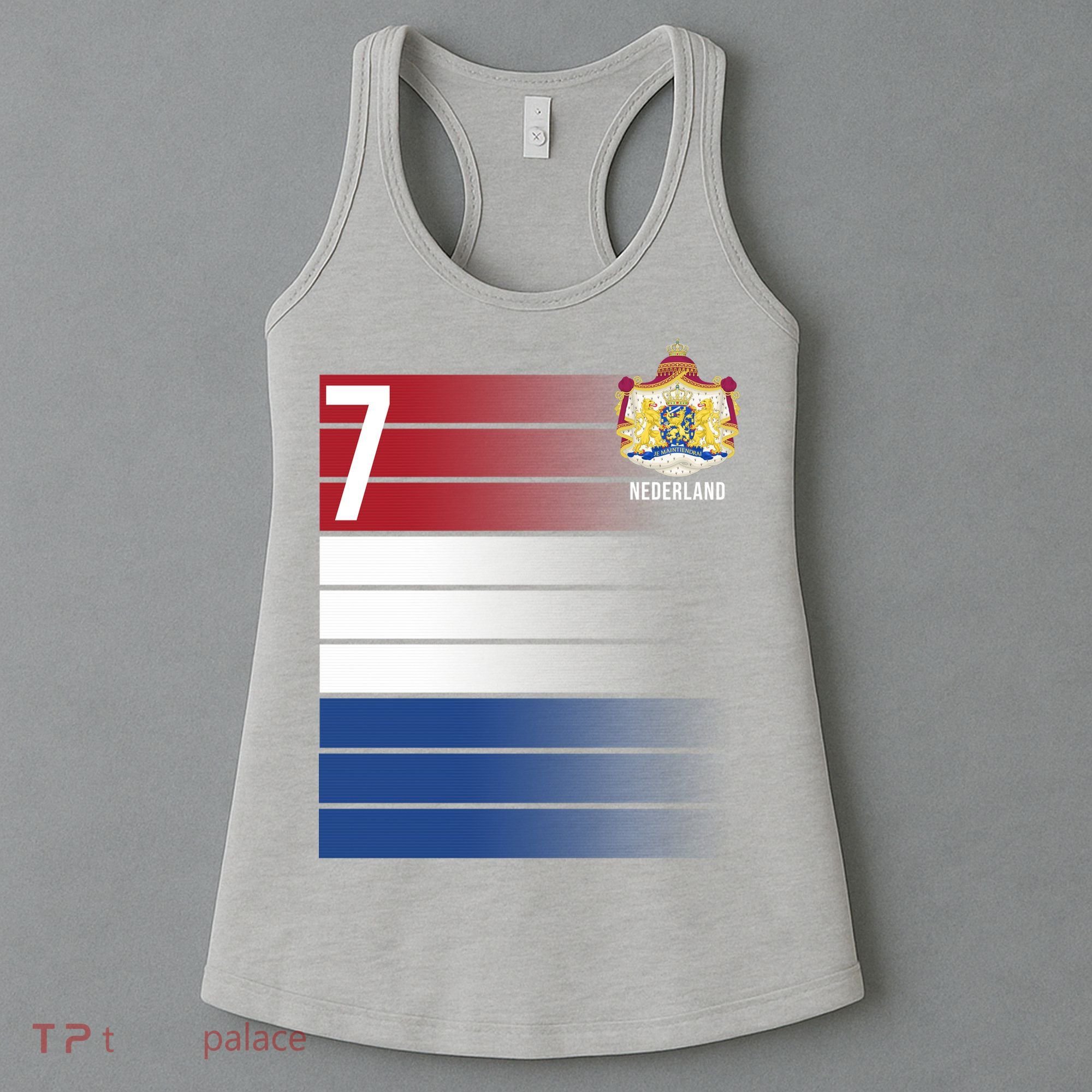 Nederland Number 7 Flag Logo Women's Tank Top