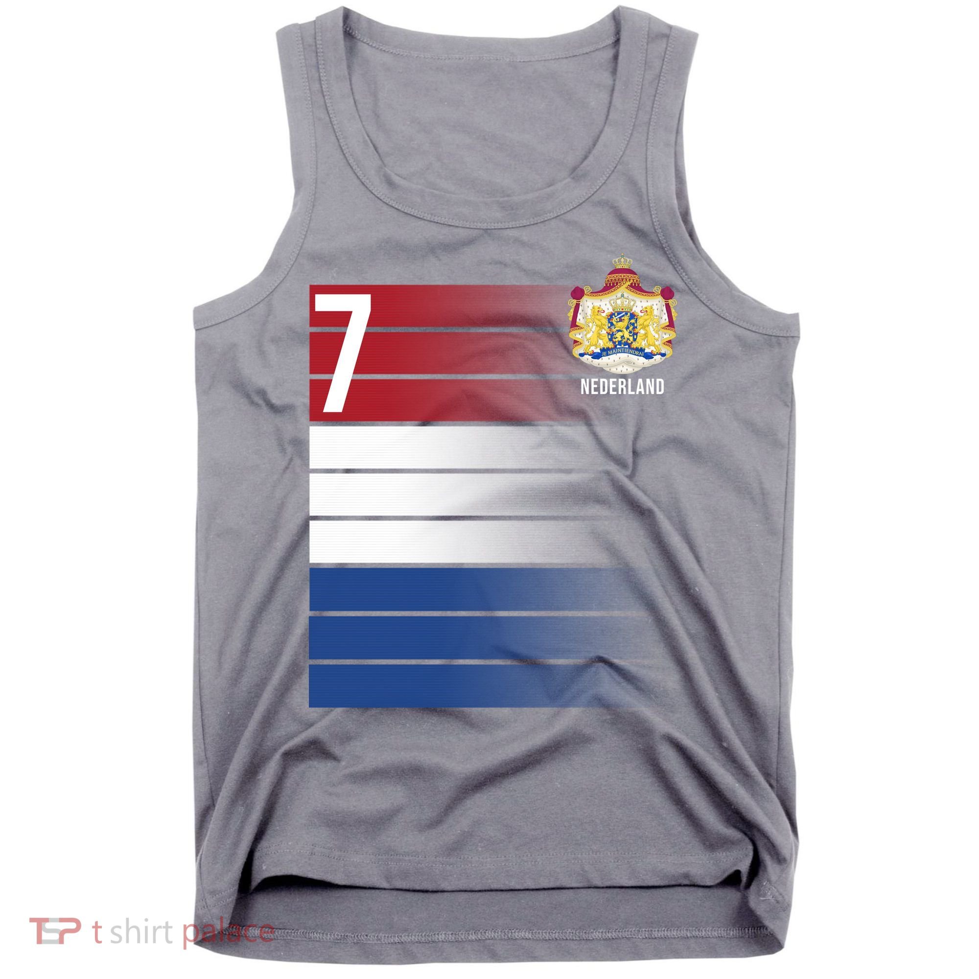 Nederland Number 7 Flag Logo Tank Top