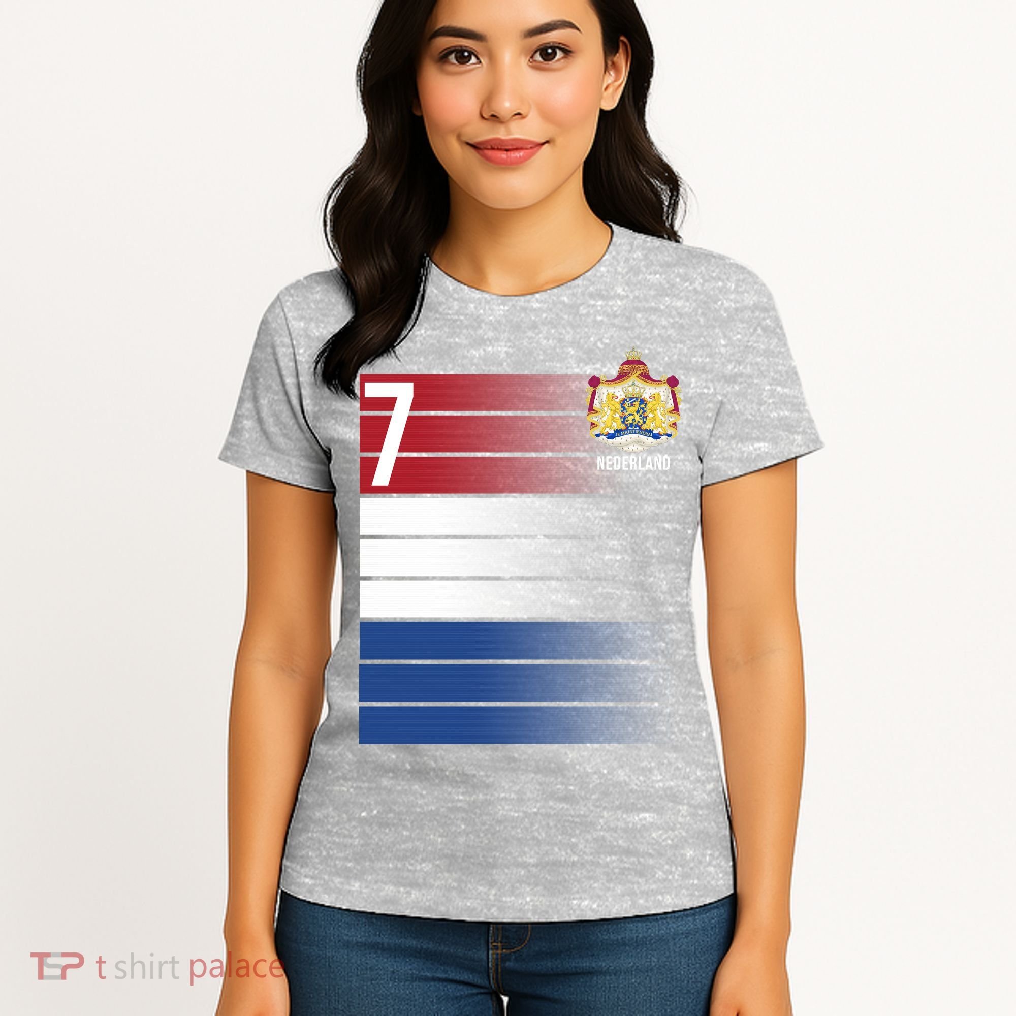 Nederland Number 7 Flag Logo Women's T-Shirt