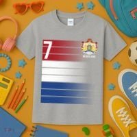 Nederland Number 7 Flag Logo Kids T-Shirt thumb 3