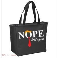 Nope Not Again Donald Trump Funny Tote Bag thumb 2