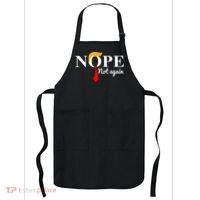 Nope Not Again Funny Trump Apron thumb 0