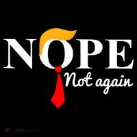 Nope Not Again Funny Trump Bucket Hat thumb 4