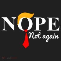 Nope Not Again Funny Trump Golf Towel thumb 3