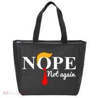 Nope Not Again Funny Trump Tote Bag thumb 0